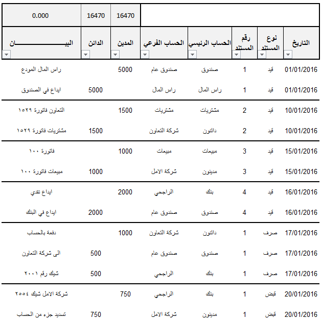 برنامج محاسبة بسيط وسهل